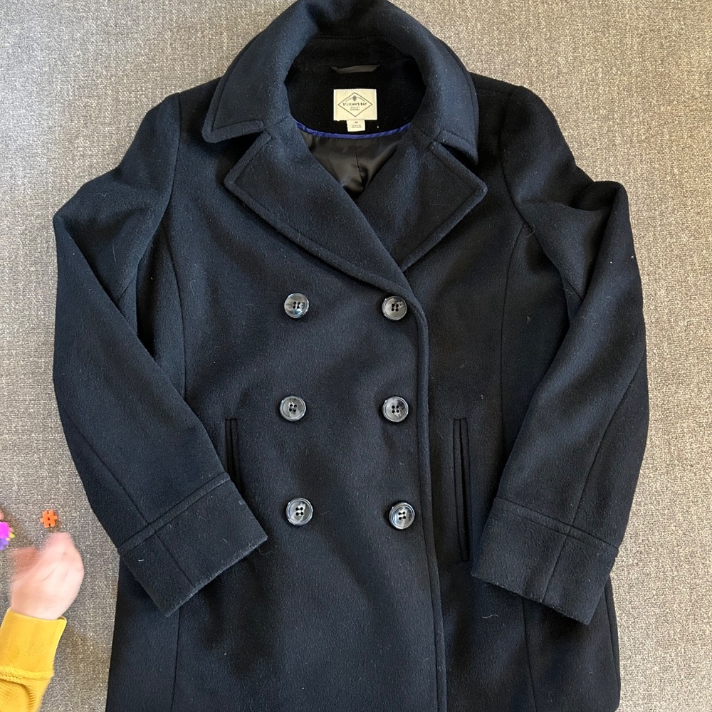🌺Wool St. John’s Bay Heavy Pea Coat - Picture 12 of 12